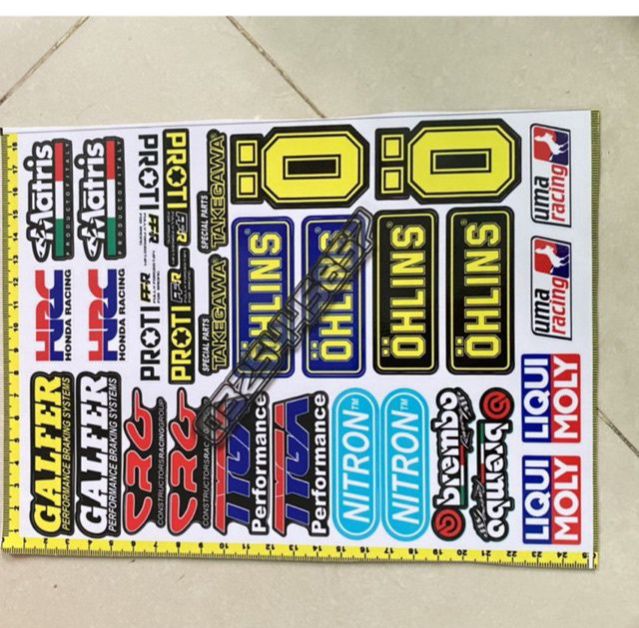Free ship+ quà tặng] set logo nhãn hiệu đồ chơi xe máy