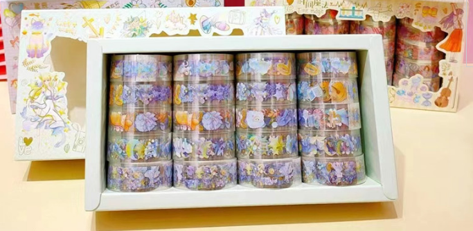 1 Cuộn Băng Keo Giấy Trang Trí Washi