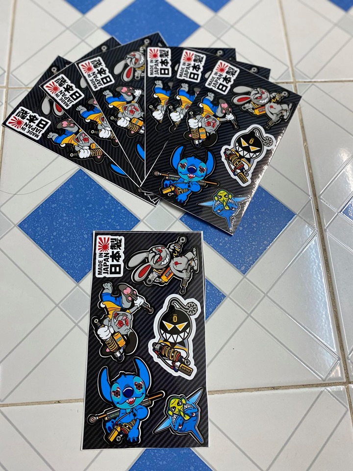 [HCM]Tem logo 10 x 18 STICKER ThỎ NOS