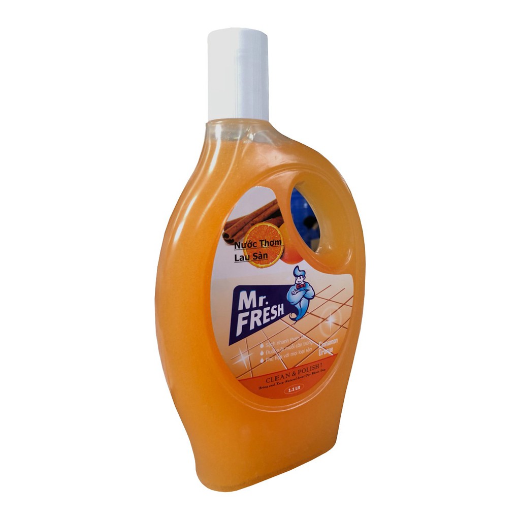 Nước thơm lau sàn Mr.Fresh 1.1L(Chanh xả - Xanh lá)