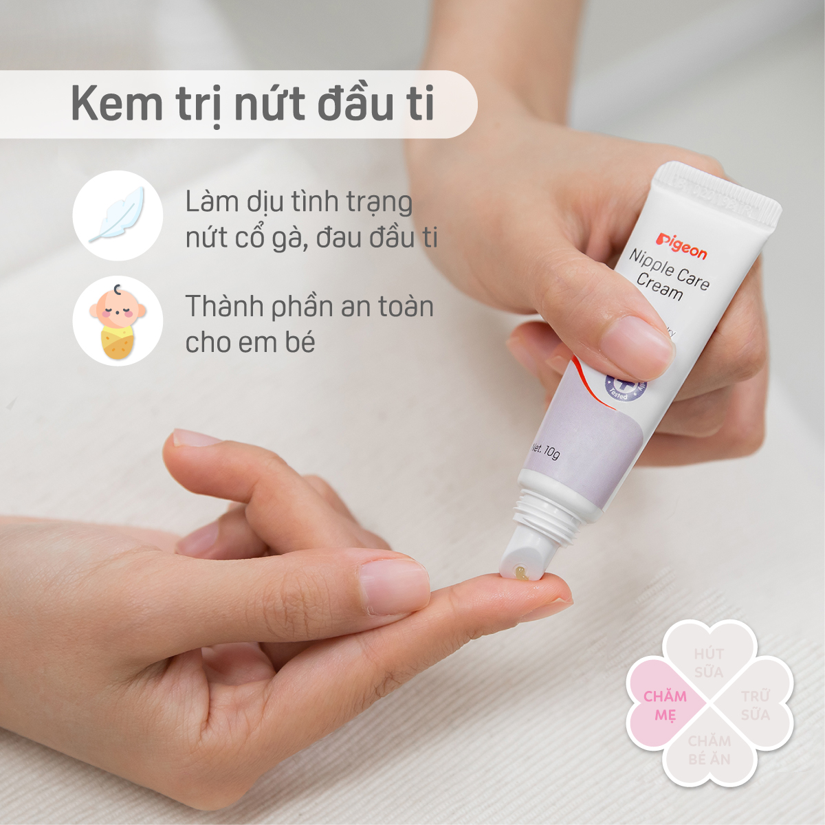Kem trị nứt đầu ti Pigeon 10g