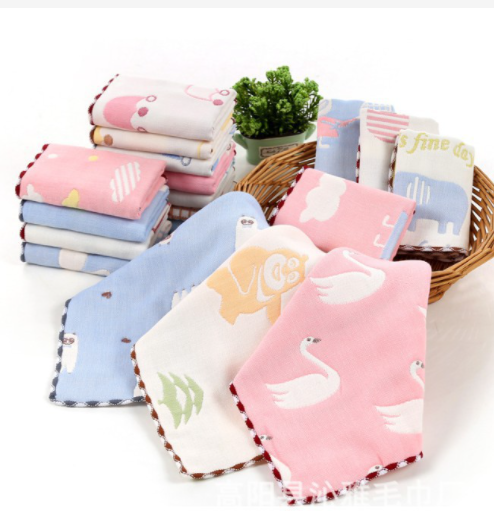 Set 5 khăn sữa leelee họa tiết cho bé