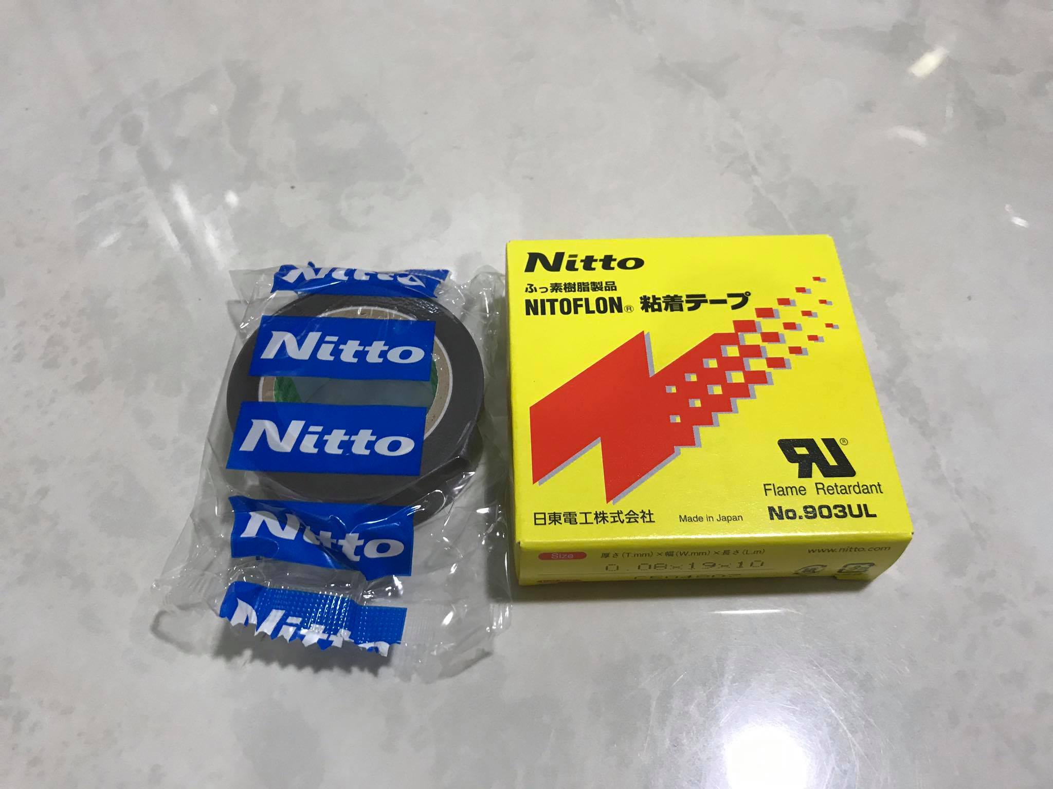 [HCM]Băng keo chịu nhiệt Nitoflon 0.08*19mm*10m