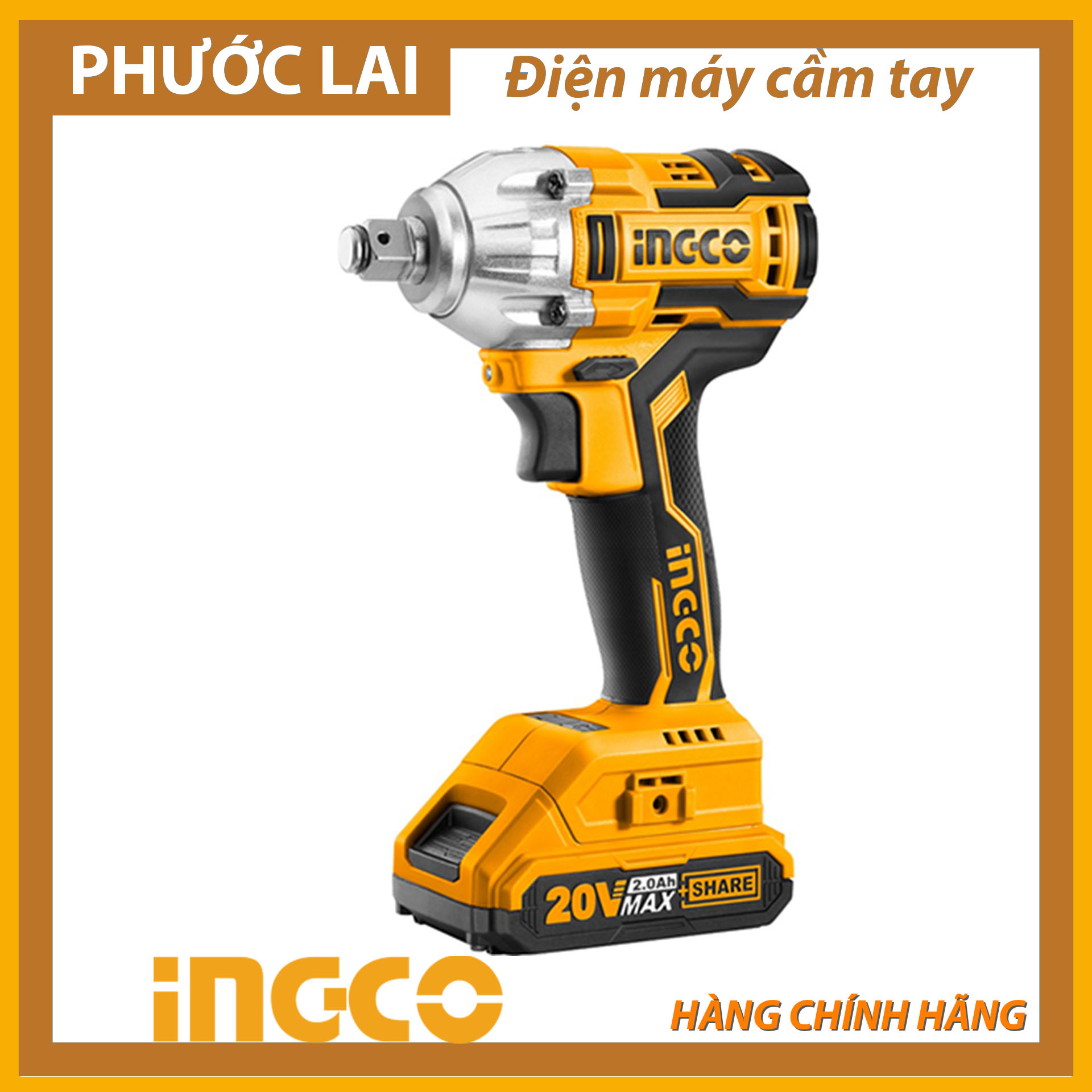 Máy siết bu lông dùng pin ingco ciwli2001