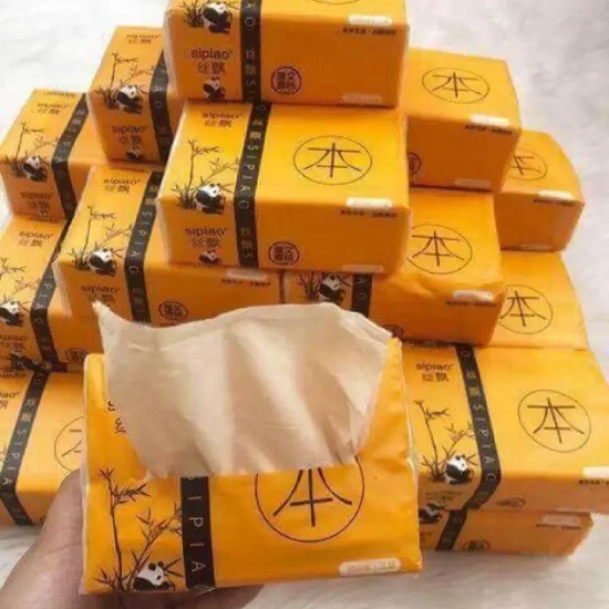 [HCM]Combo 5 khăn giấy gấu trúc Sipiao