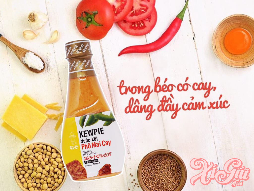 Dressing Spicy Cheese 210ml Kewpie - Xí Gái