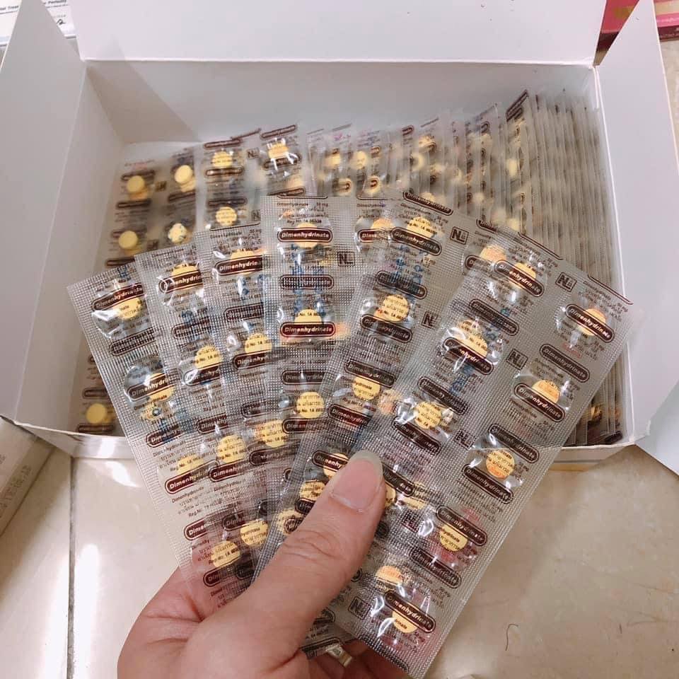 1 vỉ say tàu, xe thái lan