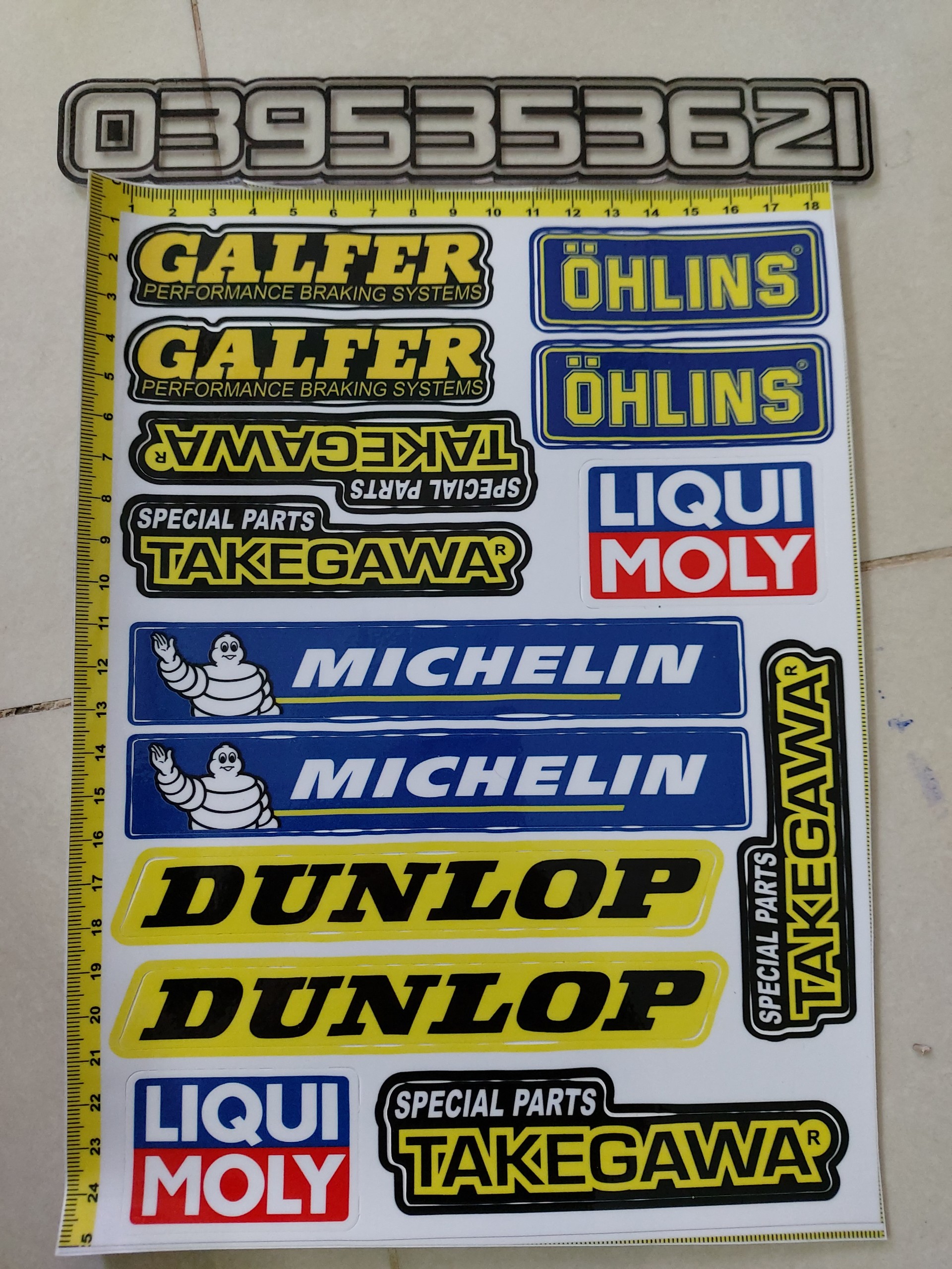 Logo phuộc ohlins michelin trọn bộ