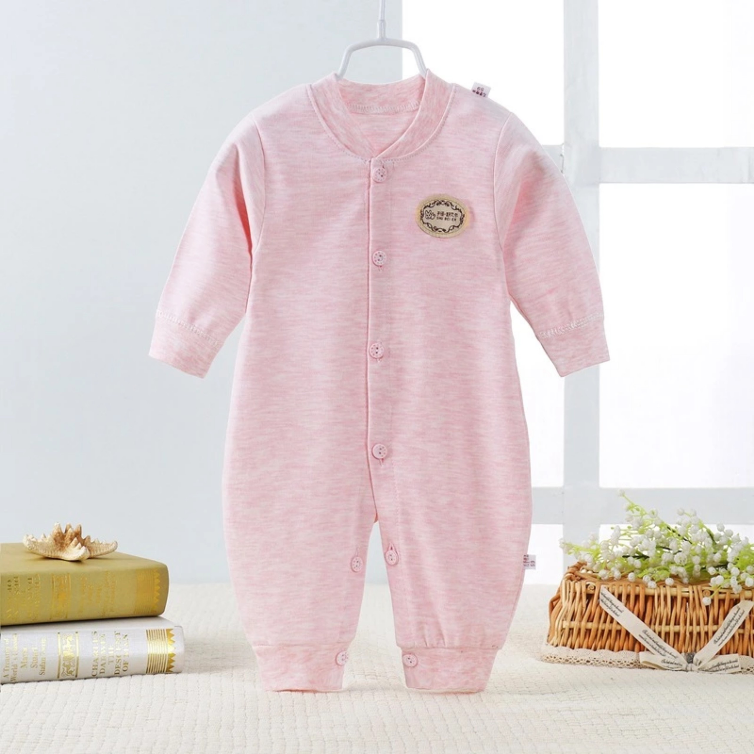 Body dài tay liền thân bodysuit dài tay cotton cho bé trai và bé gái sơ sinh từ 3-14kg hàng đẹp xuất nhật - BD28
