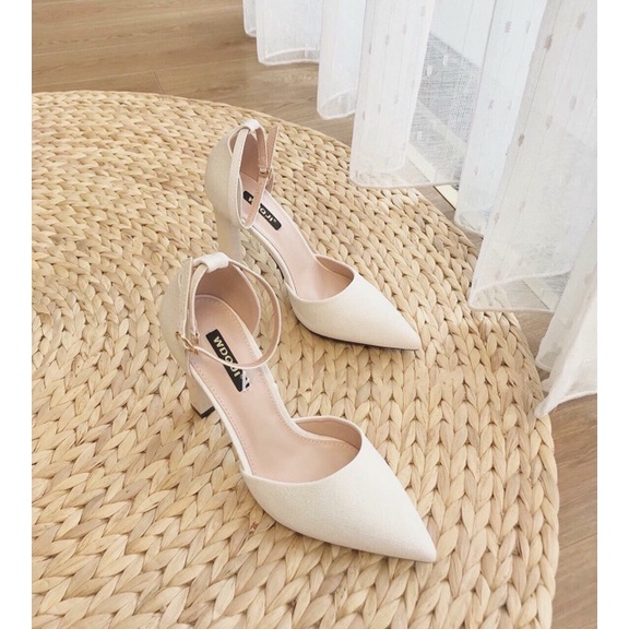 Giày cao gót slingback bít mũi 9p mũi nhọn WINDY CG-0612