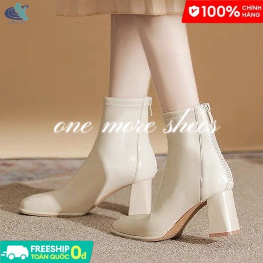 YUNGUANG Bốt ngắn ngón chân vuông mới mùa thu và mùa đông hoang dã trong