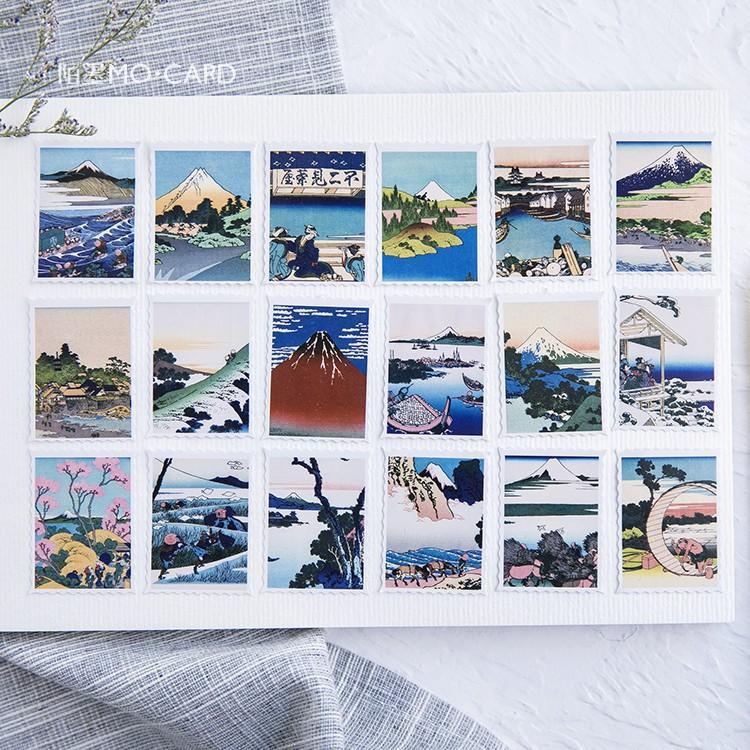 Hộp 46 sticker Nhật Bản trang trí planner scrapbook