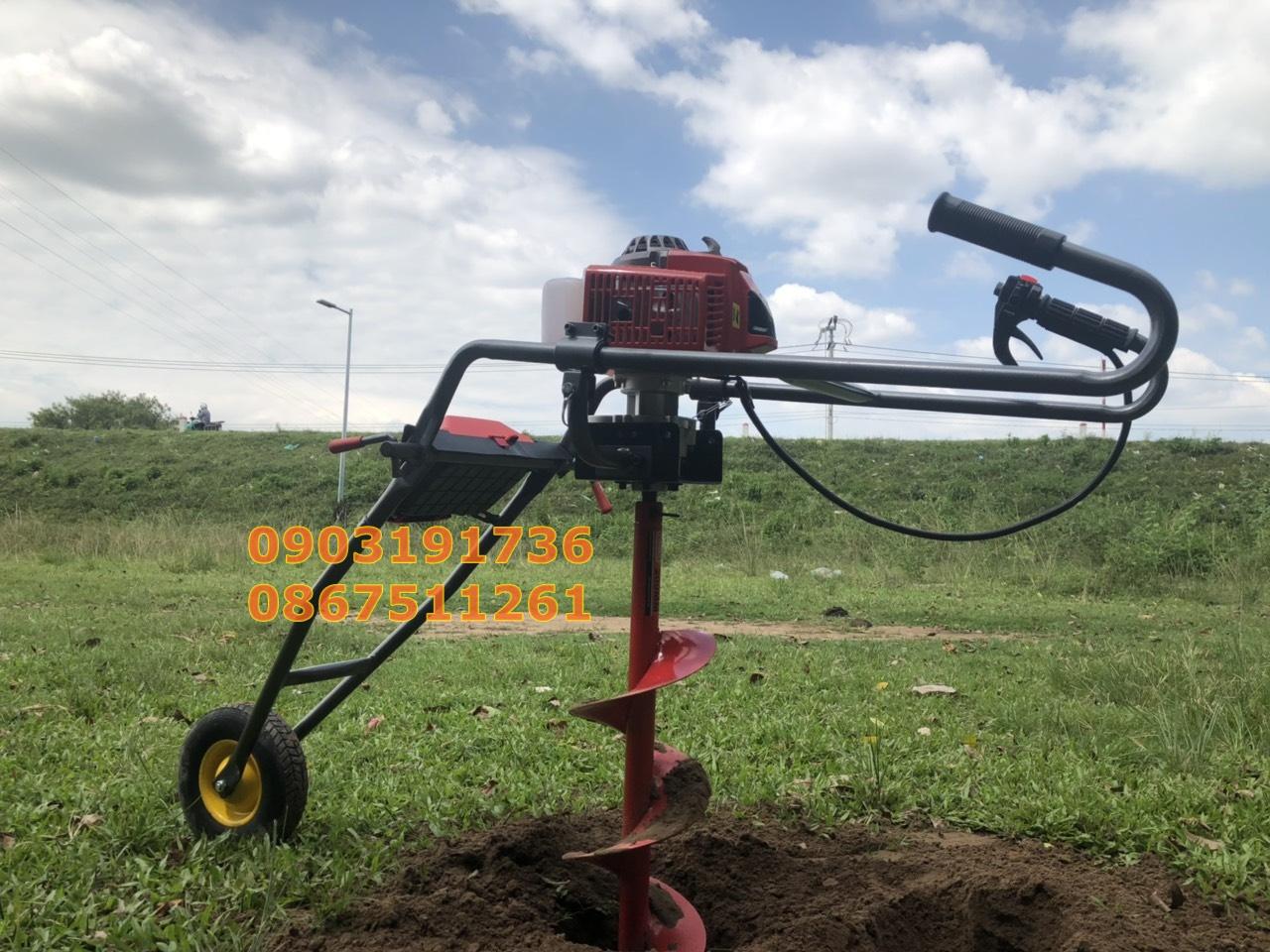 Máy đào hố trồng chuối -  Máy khoan đất trồng cây.