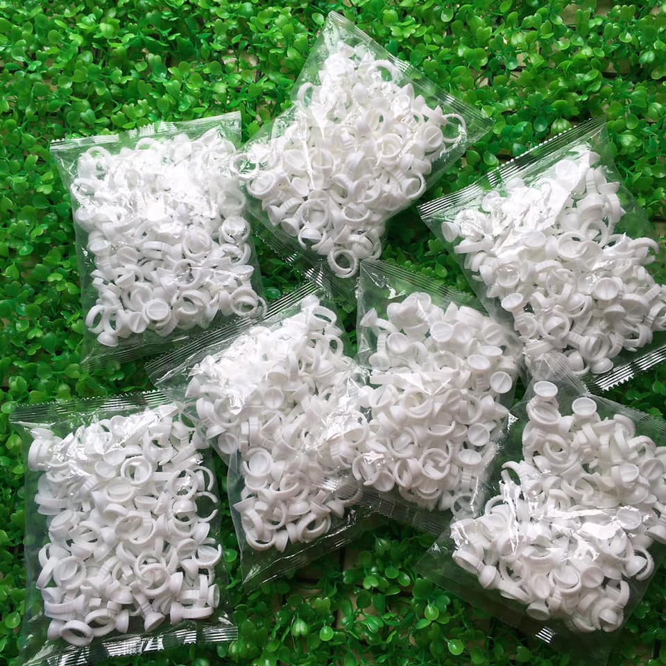 nhẫn đựng keo nối mi 1 bịch  ( 100 nhẫn )