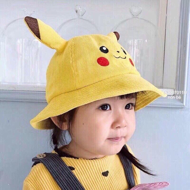 Nón Vành Pikachu Dể Thương Cho Bé 1T Đến 5t