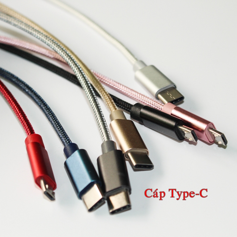 [HCM]Cáp sạc 3m bọc dù dùng cho điện thoại Android Type-C Iphone IOS