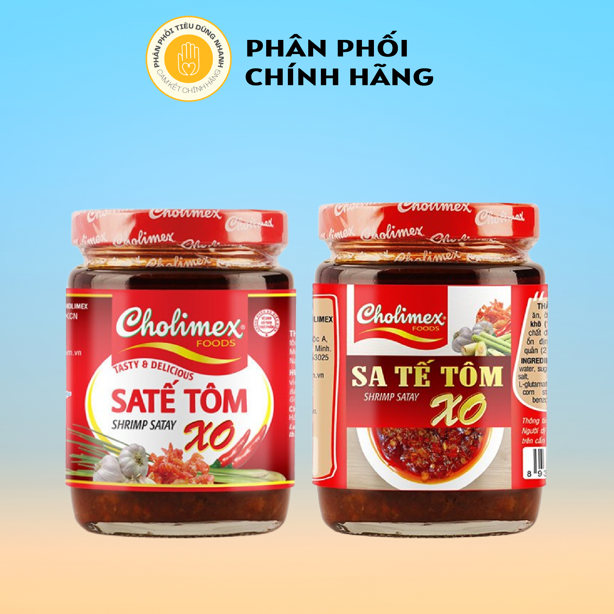 Sa tế tôm xo cholimex hũ thủy tinh 170g