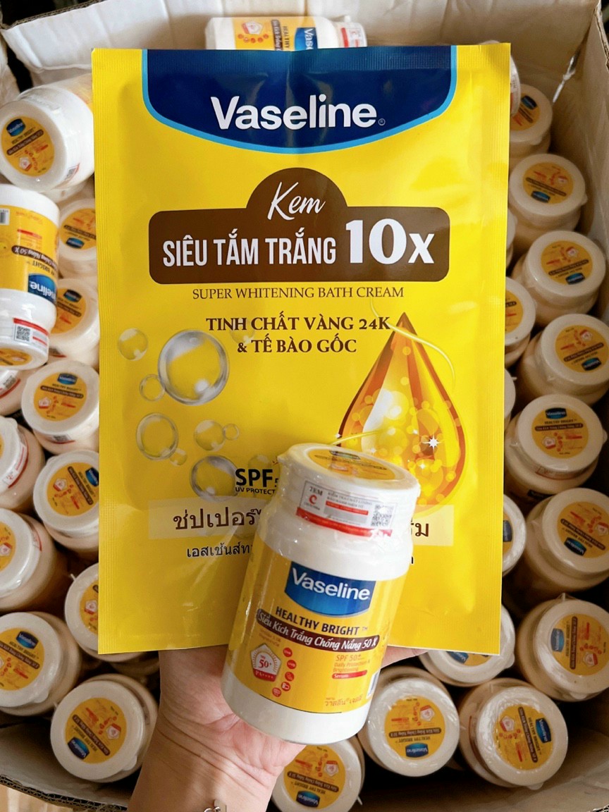 Siêu tắm trắng Vaseline 10x