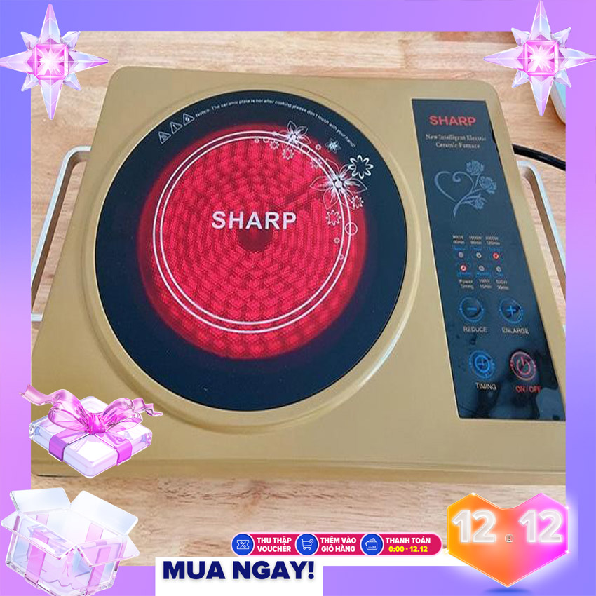 [CỰC SỐC  - GIÁ SỈ] Bếp Hồng Ngoại Cảm Ứng Cao Cấp SHARP 2020 (Không Kén Nồi Kính Cường Lực Chống Trầy Màn Hình Cảm Ứng Cách Điện Có Tay Cầm) - HÀNG CHẤT LƯỢNG CAO - Bảo Hành Toàn Quốc 1 Đổi 1