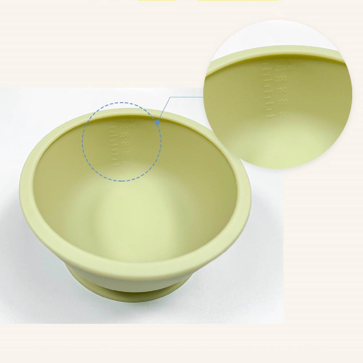 Bát ăn dặm đế hít Silicon Bluemama