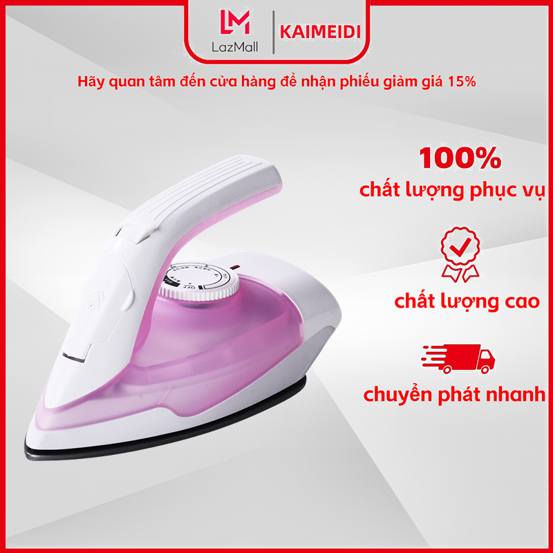 KAIMEIDI iron electric ironing machine handheld hanging mini ironing machine low-power adjustable three speed bottom plate large upgrade protective clothing