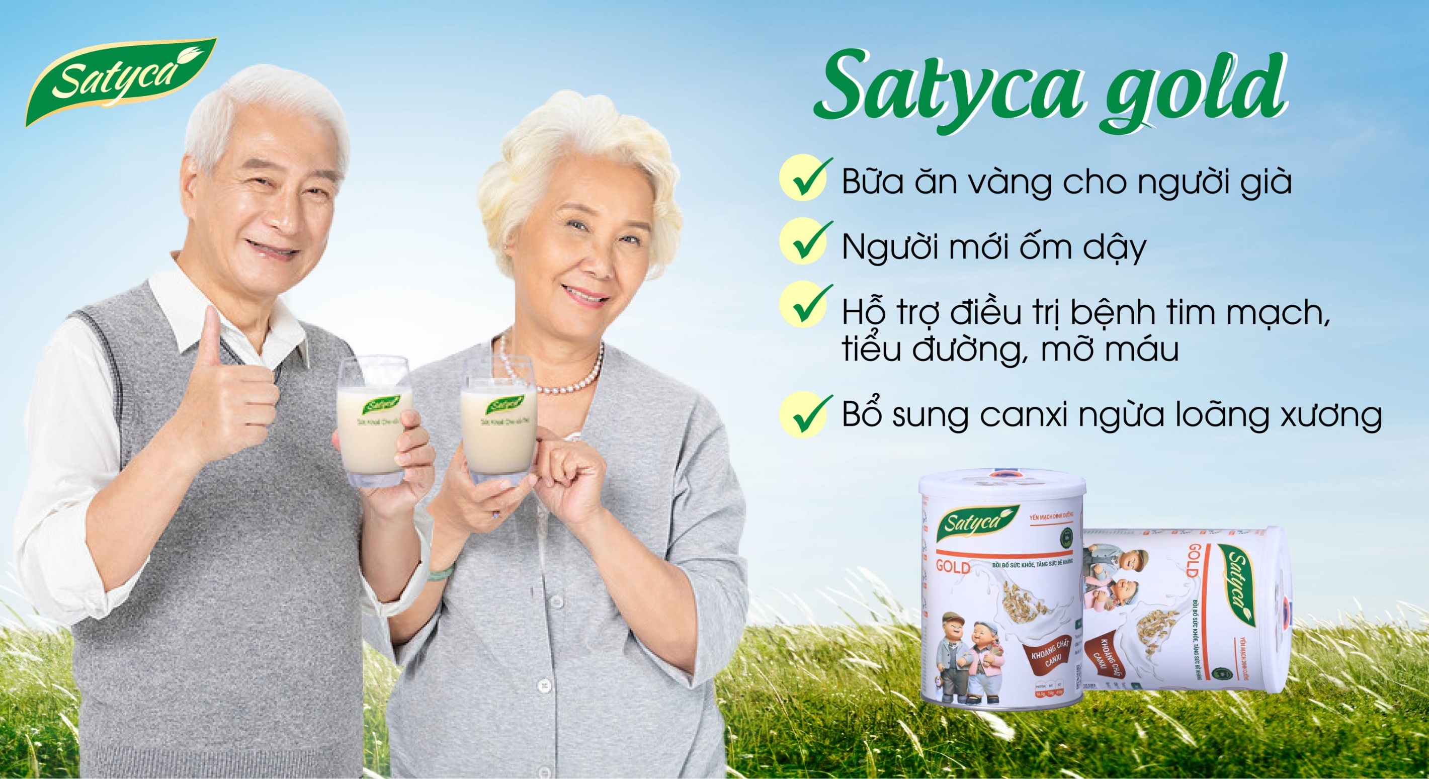 Sữa yến mạch dinh dưỡng Satyca Gold