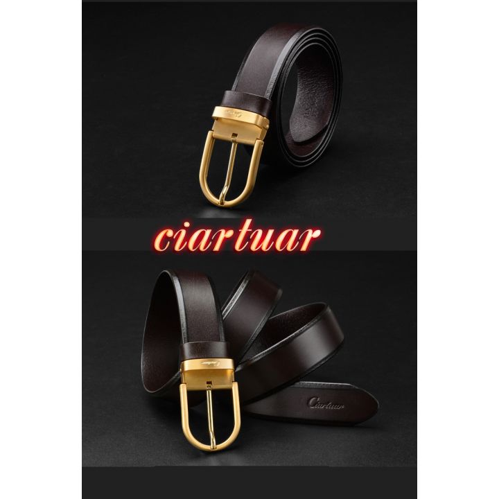 thắt lưng da ciartuar nhập khẩu italy