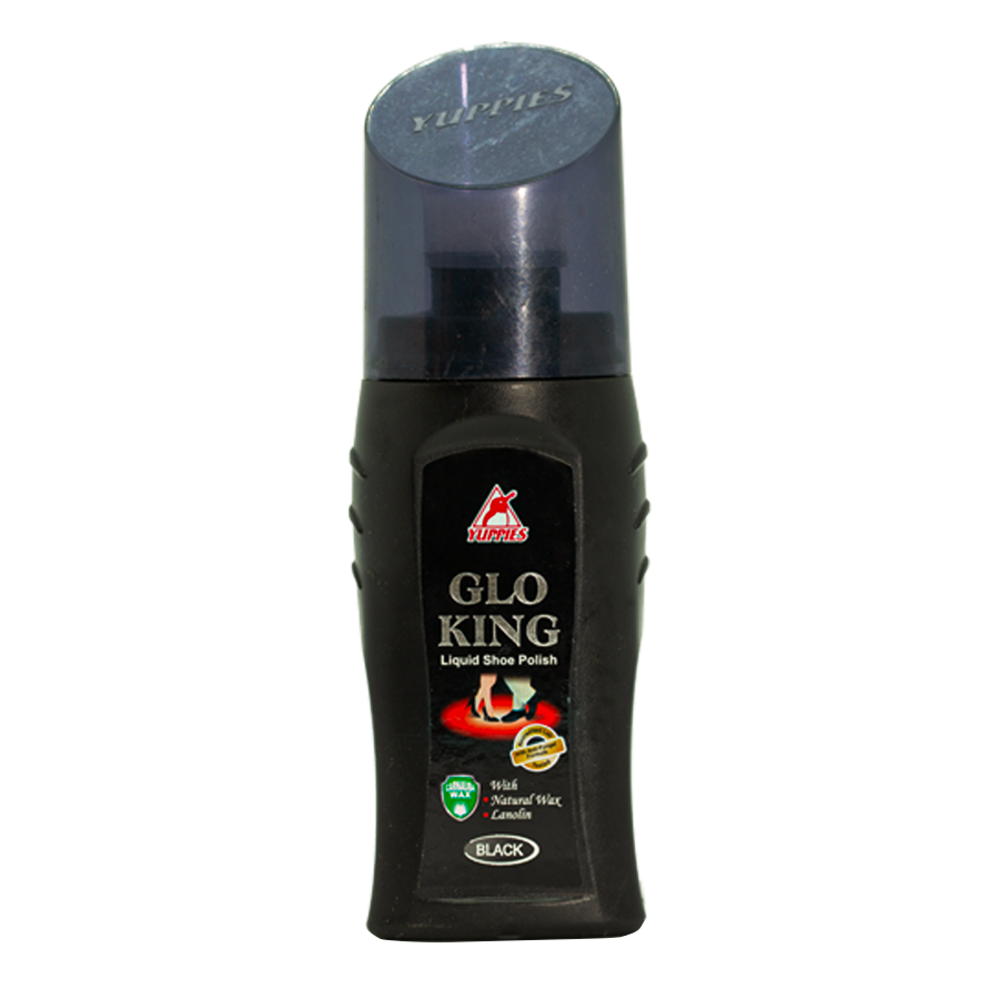 Xi Nước Đánh Giày Da Màu Đen YUPPIES Glo-king 75ml Black