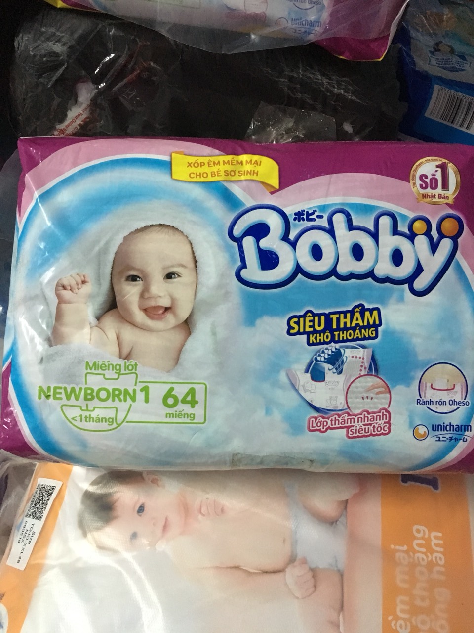 Miếng Lót Sơ Sinh Bobby Fresh Newborn 1 - 64 (64 Miếng)