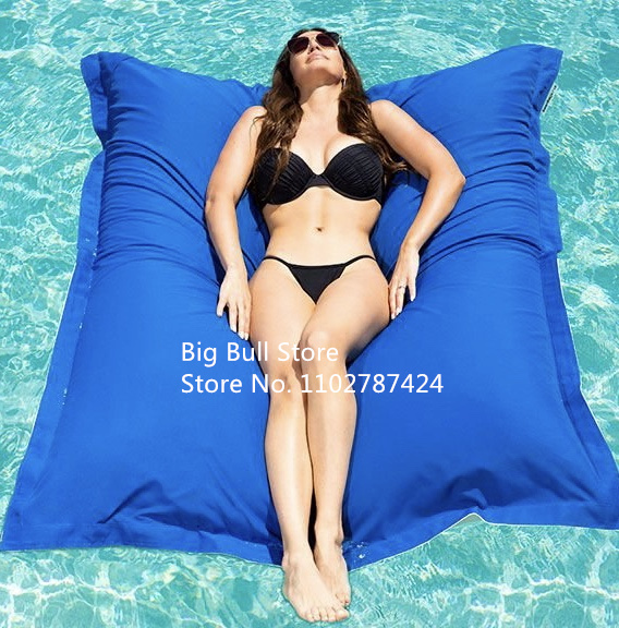 Hồ bơi hồ quá khổ Float túi Đậu ghế, nước nổi Beanbag Lounger, hồ bơi Sofa ghế