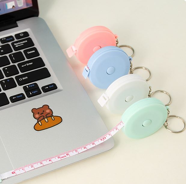 Móc Khóa Kèm Thước Dây Mini 1,5m  (Mẫu Mới)