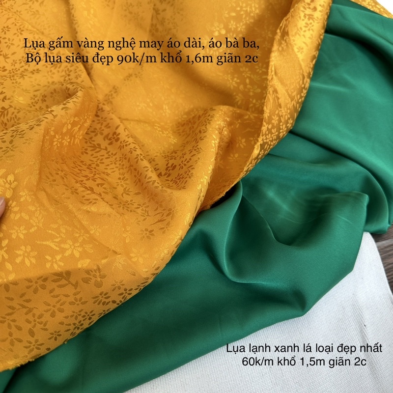 Vải Gấm lụa Hoa, Lụa Gấm Hoa Gió- May Áo Dài, Áo Bà Ba, Bộ Lụa-