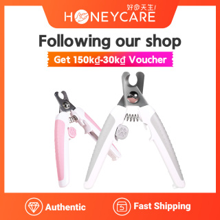 Honeycare claw care pet grooming products stainless steel dogs & cats claw nail clippers thumbnail