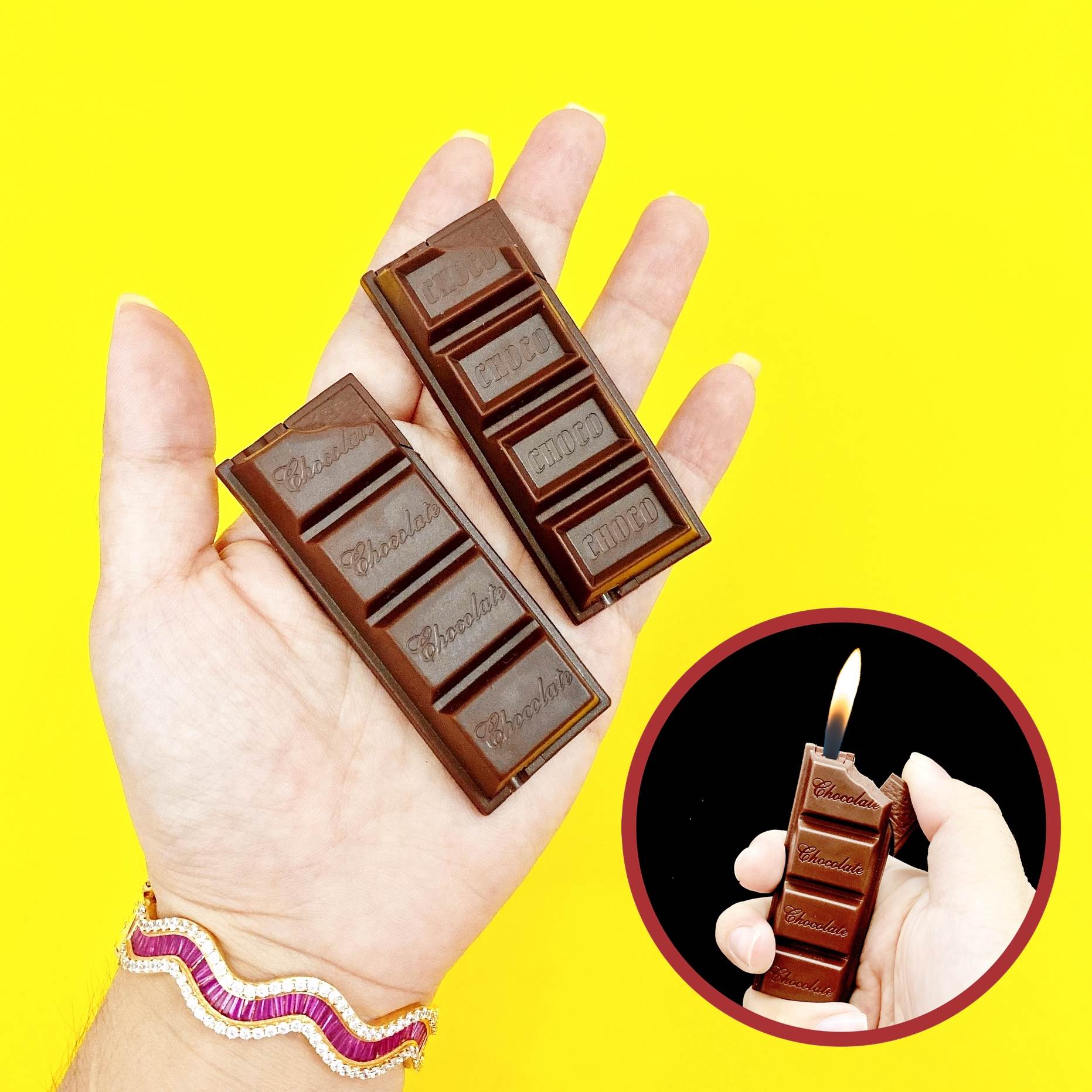 BẬT LỬA HÌNH THANH KẸO CHOCOLATE (SOCOLA) - (XÀI GAS)
