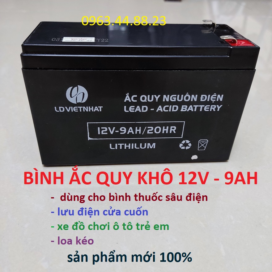 Bình Ắc quy khô 12V - 9AH
