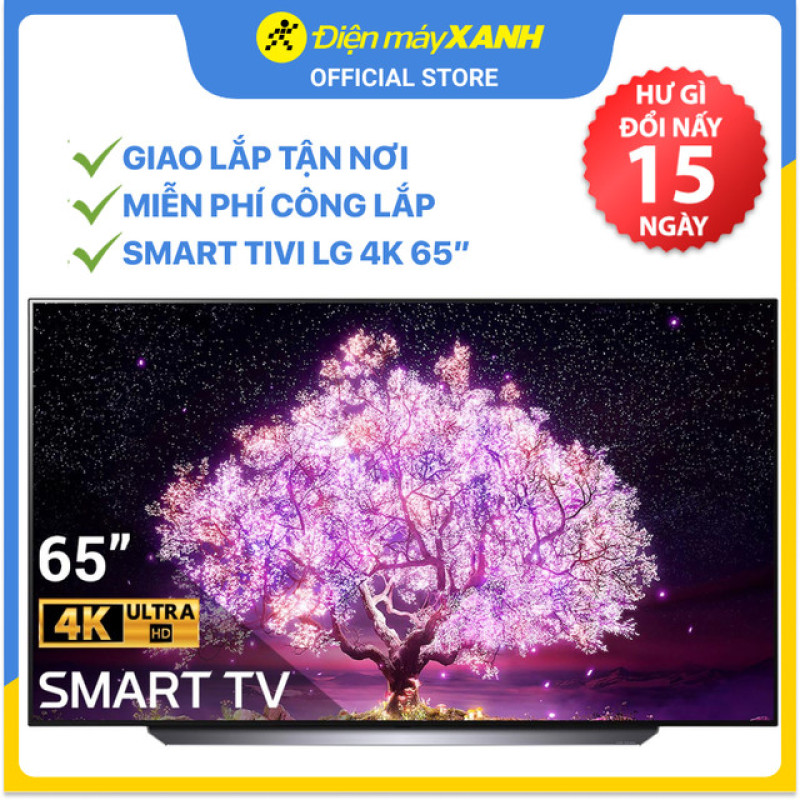 Bảng giá Smart Tivi OLED LG 4K 65 inch 65C1PTB - Remote thông minh - Chính hãng BH 2 năm - Miễn phí lắp đặt