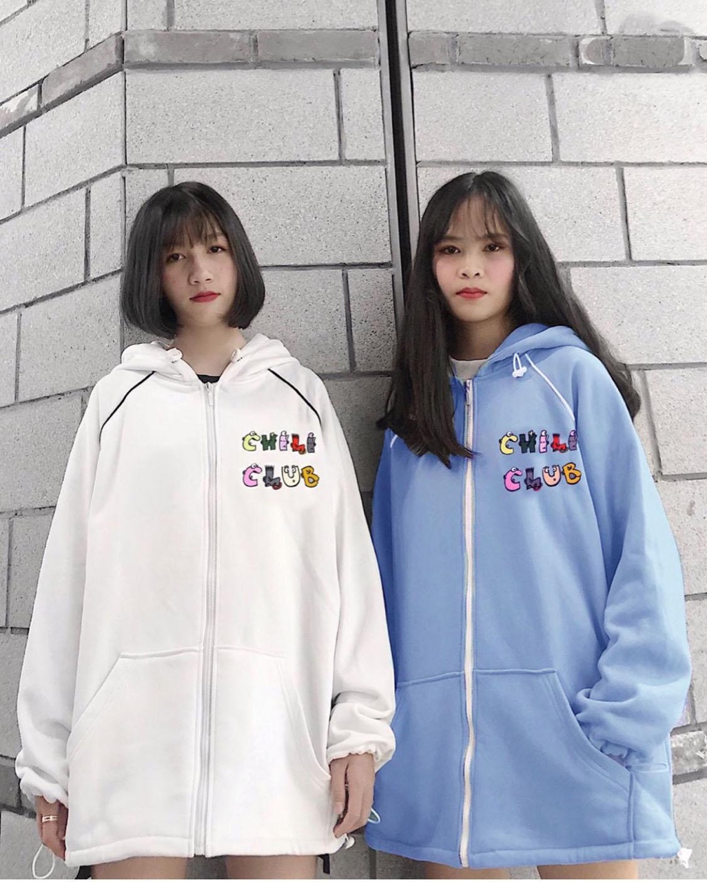 [Xả Hàng] Áo khoác nam nữ form rộng hàn quốc áo khoác hoodie nam nữ có dây kéo Chili thời trang nữ 4young