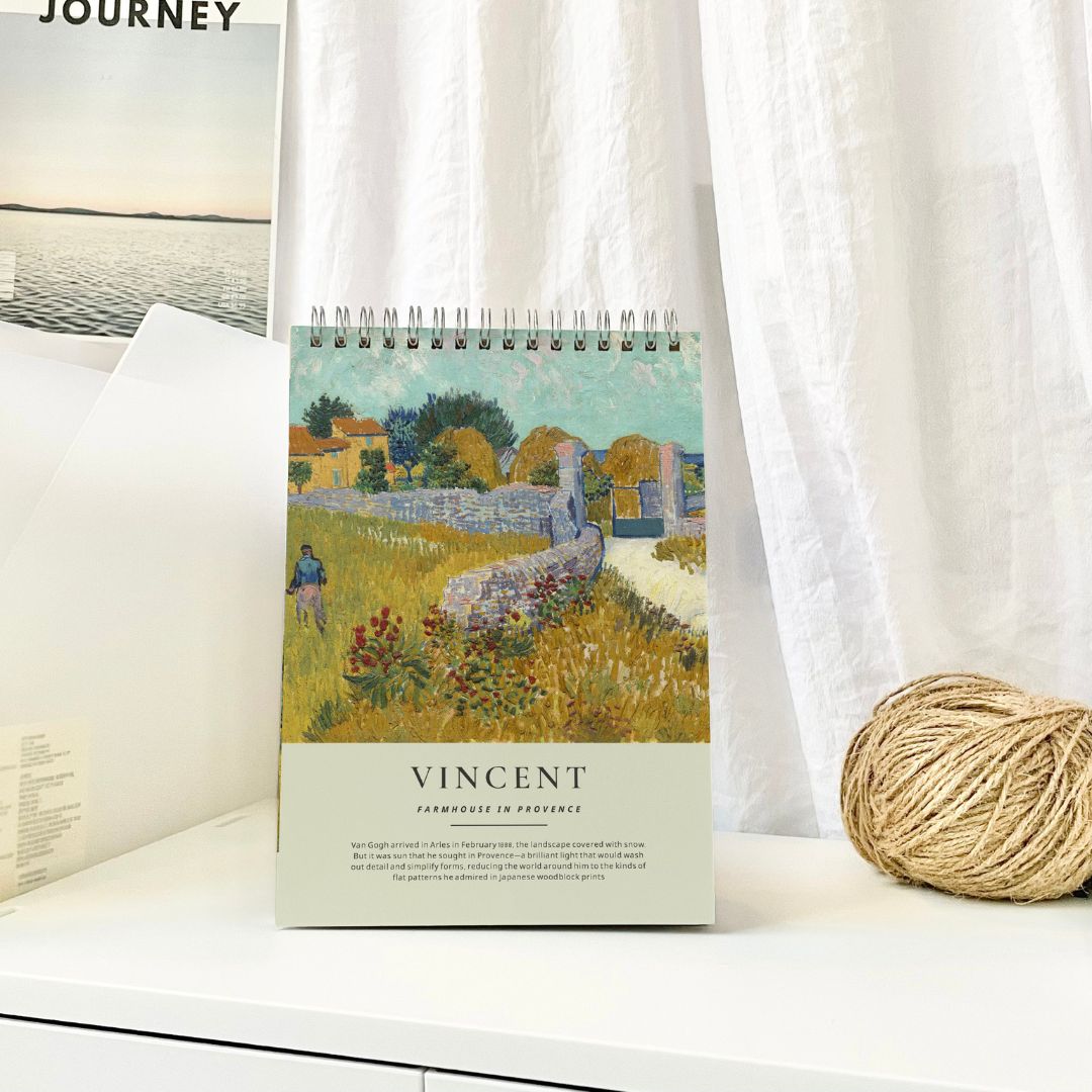 Sổ tay cỡ A5 Vangogh 120 trang_Guden Stationery