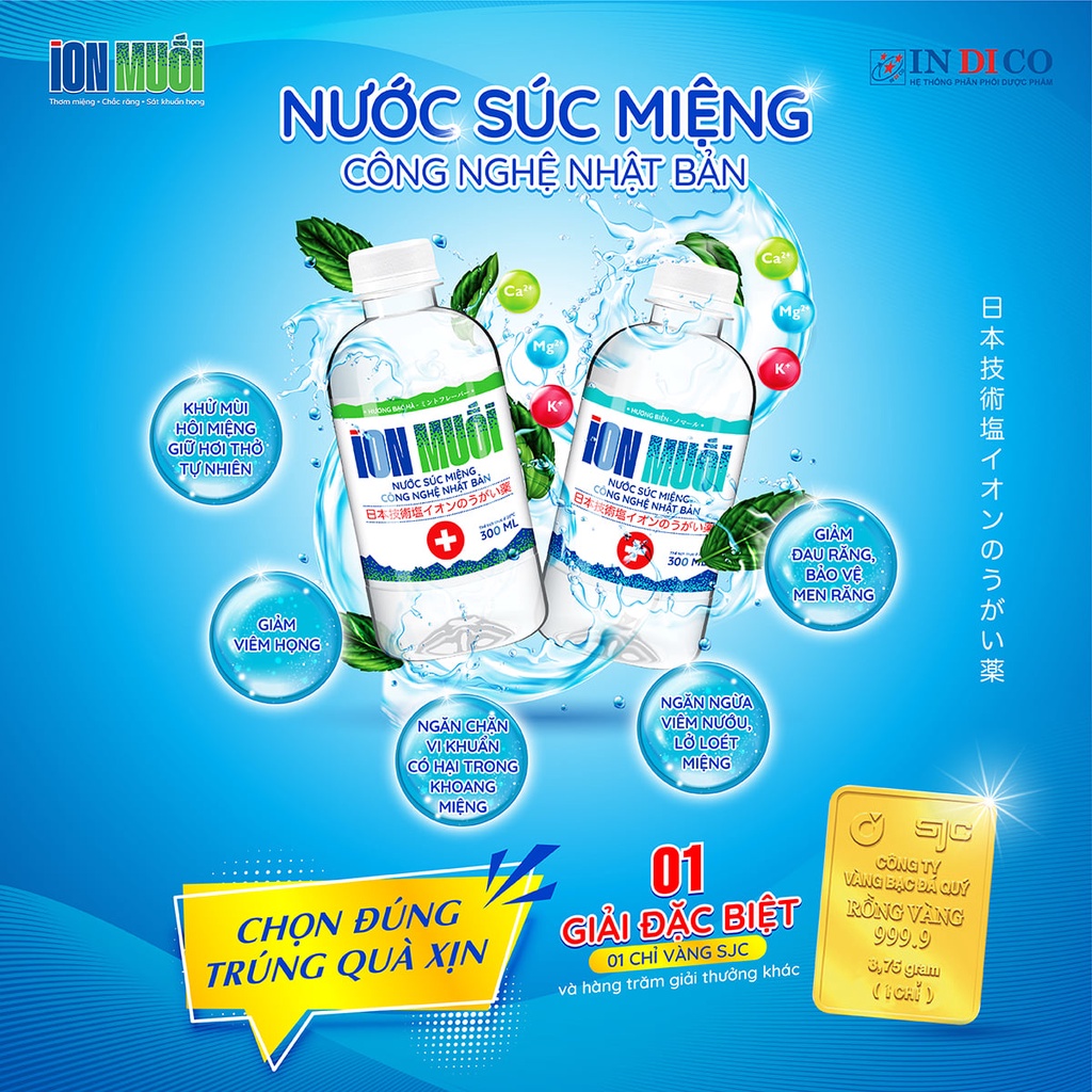 Nước súc miệng Ion Muối - 680ml