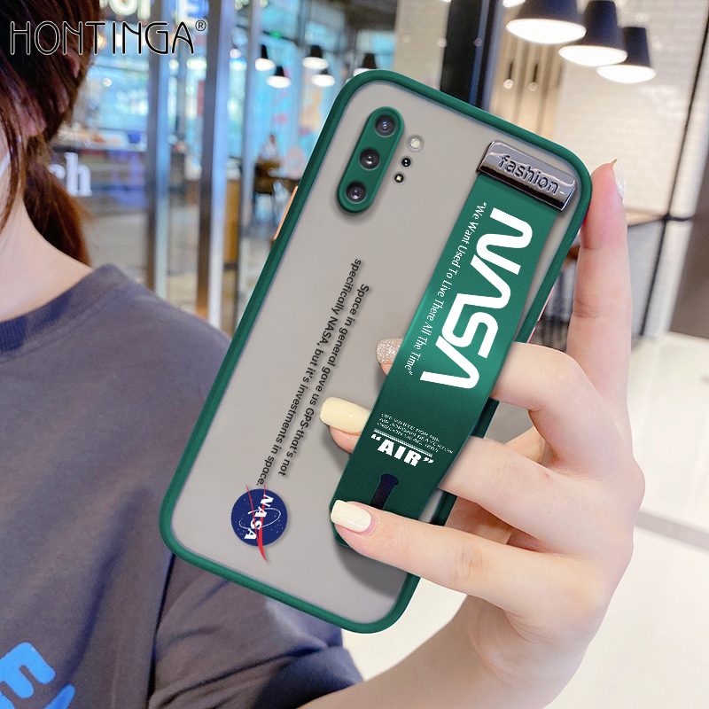Hontinga Casing Case For Samsung Galaxy Note10 Note 10 Plus Case Shockproof NASA Phone Case Soft Edge Full Lens Protection Camera Protector Back Cover Casing Hard Case For Boys For Grils