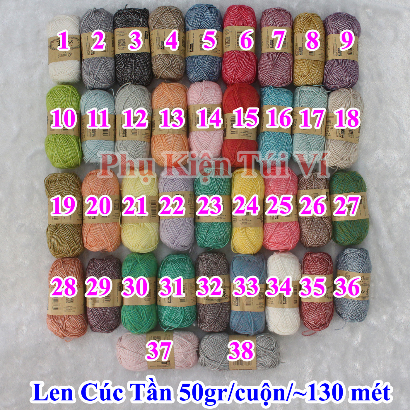 Len cúc tần 40k/50g ~130m