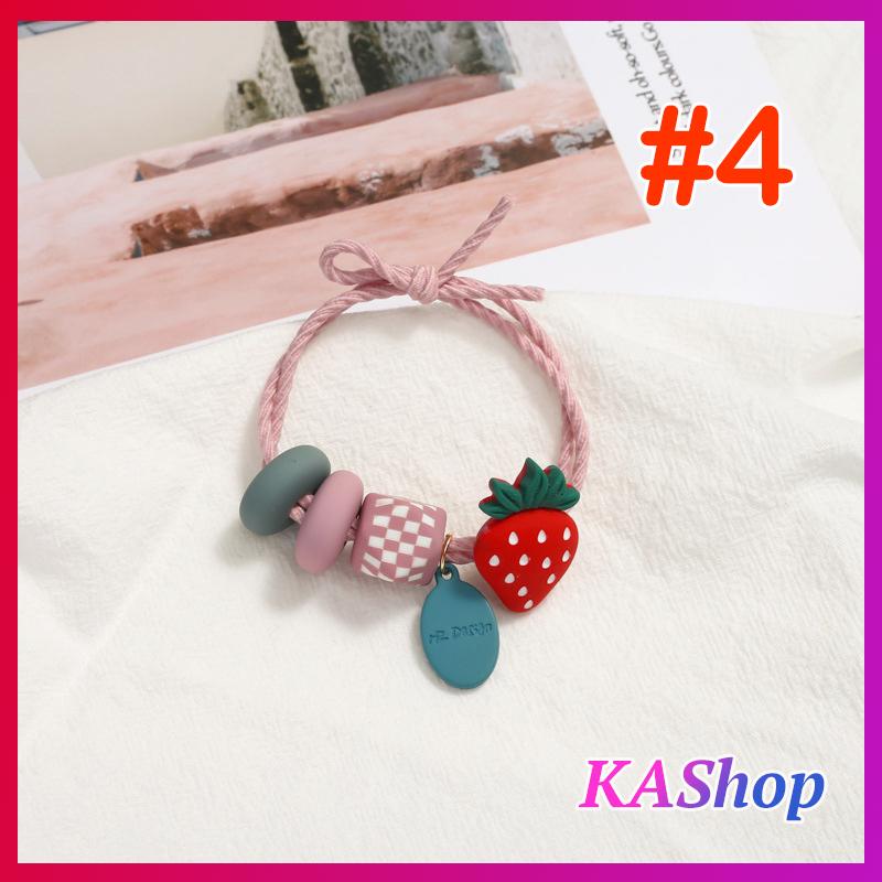 Dây cột tóc nữ Trái cây nhiệt đới dễ thương xinh xắn - KAShop