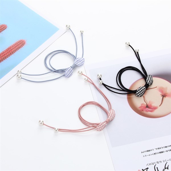 Set 5 Dây Buộc Tóc Kiểu Nơ Tua Rua Trend Dễ Thương