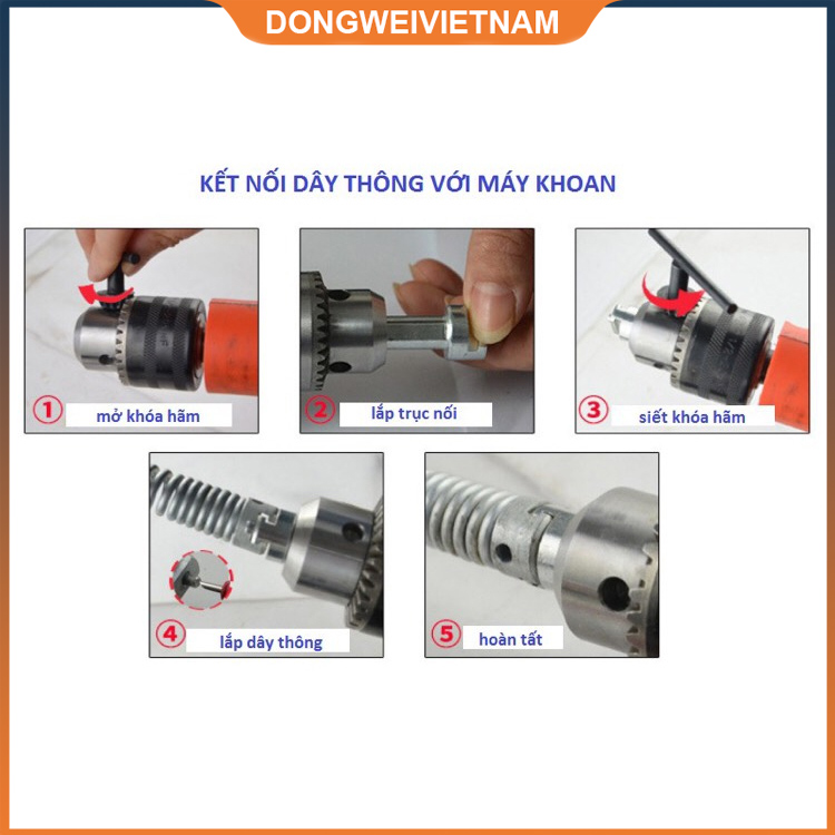 Dây lò xo thông cống D16 loại 2