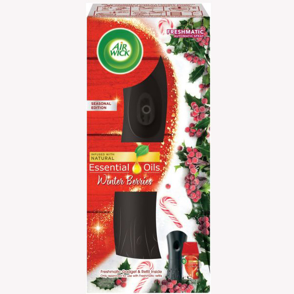 Máy xịt thơm phòng tự động Airwick AWK9340 Winter Berries 250ml , làm thơm nhiều không gian nhanh chóng