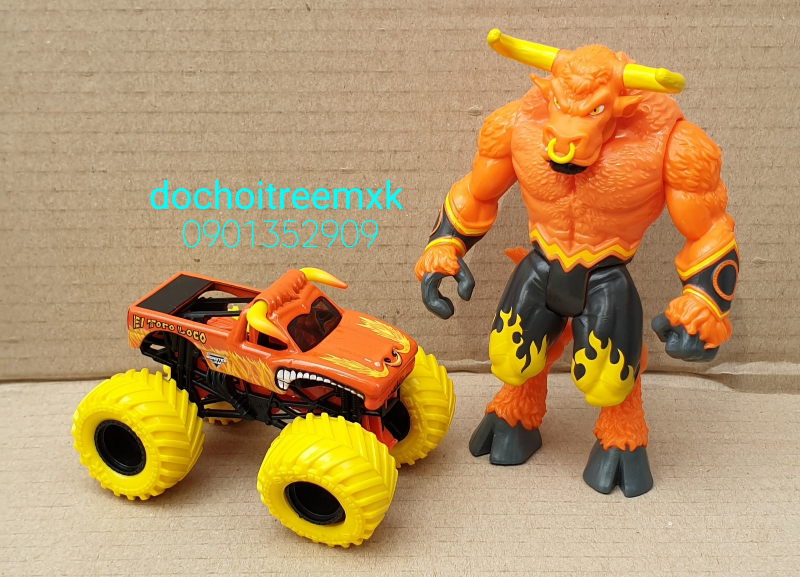 [HCM]Set xe Monter Jam màu cam cho bé hàng Spin Master Canada (Monter Jam Creatures)