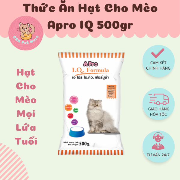 Thức ăn hạt cho mèo mọi lứa tuổi - apro iq formula
