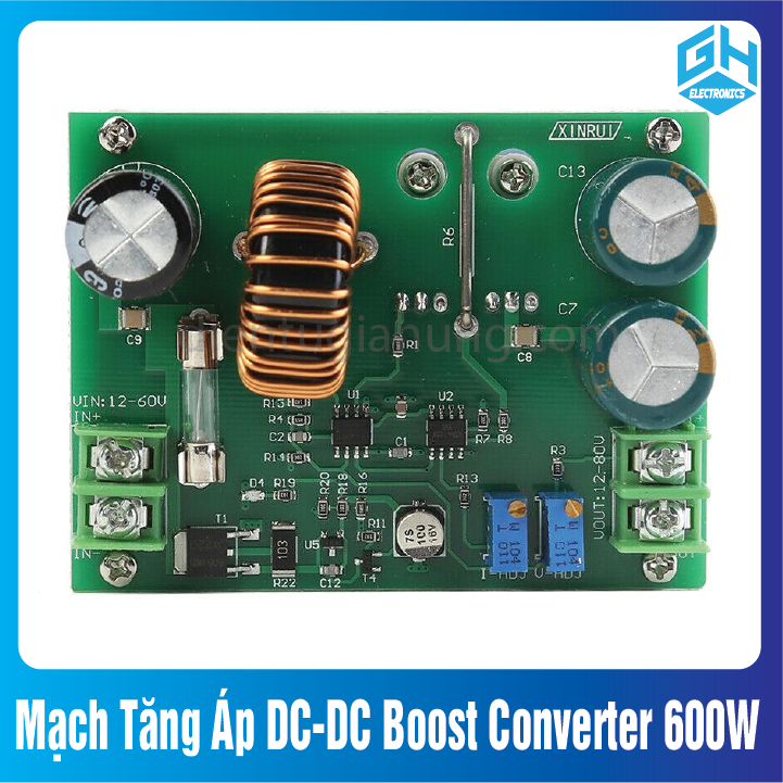 Mạch Tăng Áp DC-DC Boost Converter 600W Version 2