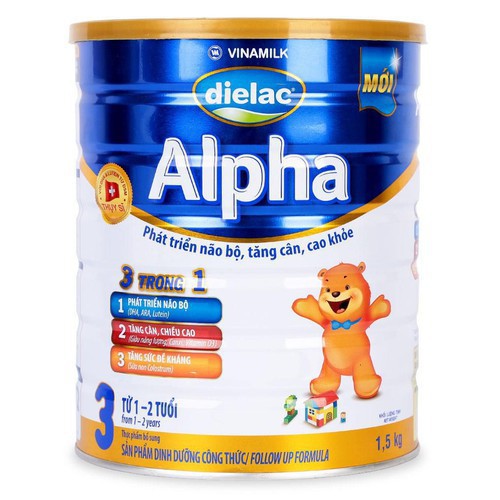 Sữa bột Dielac Alpha 3 1,5kg (cho trẻ từ 1 - 2 tuổi) Luva Kids