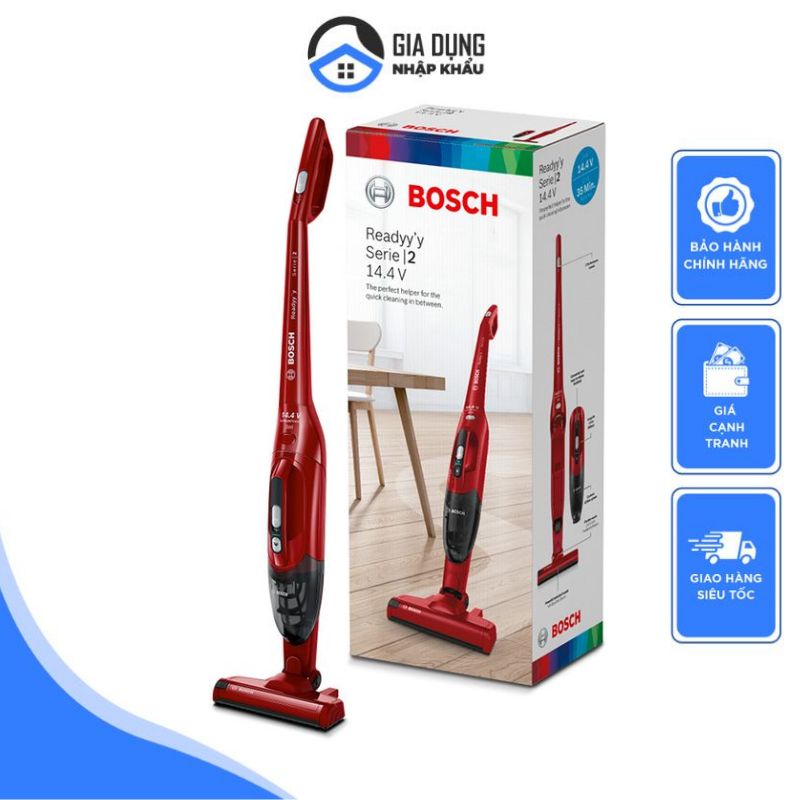 Máy hút bụi cầm tay bosch serie 2 bbhf214r, máy hút bụi không dây, máy hút bụi gia đình, công nghệ pin lithium-ion, có thể tháo rời, dễ dàng làm sạch nhiều bề mặt, nhập đức, bảo hành 12 tháng